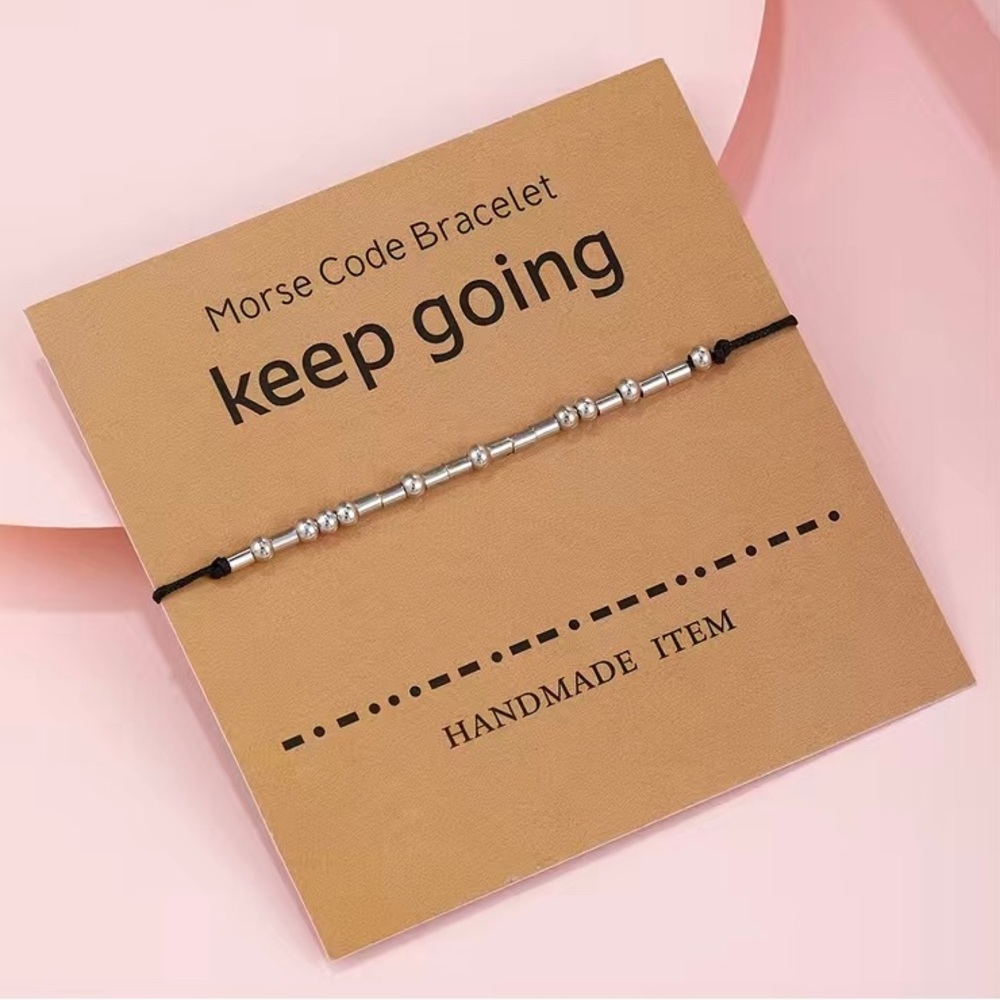 MORSE CODE “Keep Going” Secret Message Bracelets!